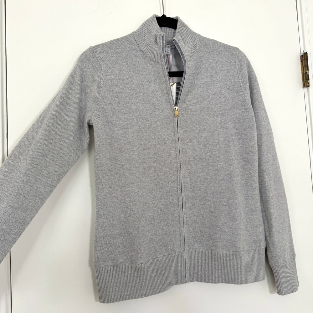 Fairway & Greene NWT Womens Abbey Extra-Fine Merino Windsweater Full Zip Small - Picture 3 of 11